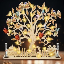 Lebensbaum Holzdeko Mit LED