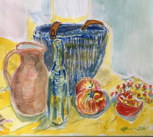 Aquarell gemälde sommer - gemälde, "sommer