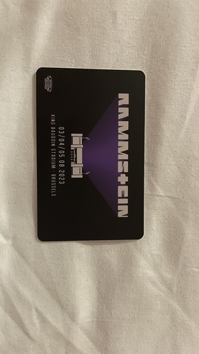 Rammstein feuerkarte ohne - feuerkarte,