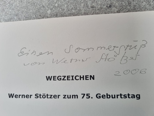 Werner stötzer wegzeichen - werner, –