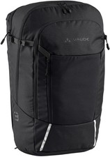 VAUDE Cycle 28 II – 2-in-1 Fahrradtasche & Rucksack, Black (ca. 28 L)