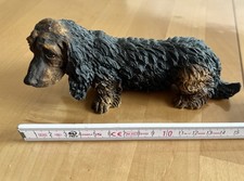 Deko Figuren - Hund  Dackel - 15 cm - Made In Italy