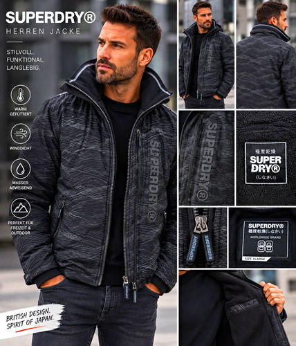 Superdry herren windbreaker - superdry,