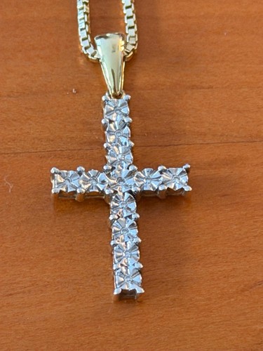 585 gelbgold kreuz mit kl - mit, 12