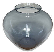 frühe grosse Wilhelm Wagenfeld Vase Glas VLG Weißwasser 1935 Bauhaus Herzvase
