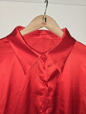 NEU rote Satinbluse Boutique
