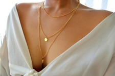 Damen Edelstahl Halskette