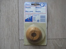 Rosette für Heizkörperrohre buche-farben - DM 15 mm - NEU OVP unbenutzt