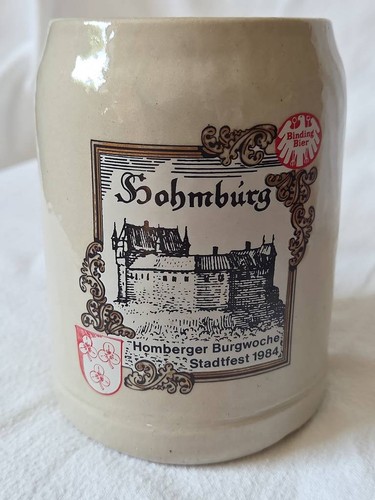 Bierkrug steingut hohmburg - bierkrug,