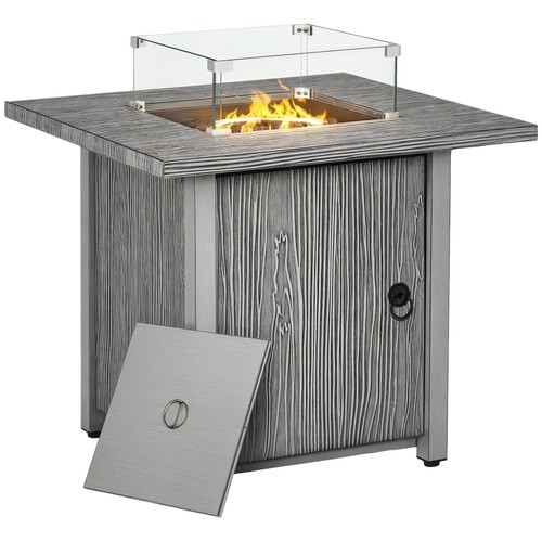 Outsunny gas feuerstelle tisch - feuerstelle,