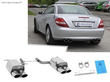 Fox Duplex Sportauspuff Mercedes SLK R171 2x115x85mm oval