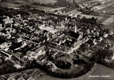 Ak Bad Königshofen im Grabfeld Unterfranken, Fliegeraufnahme - 11245002