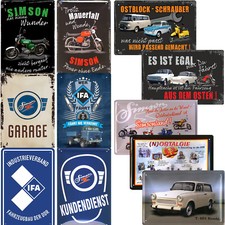 Werkstatt Blechschild 20x30cm Handwerker Simson Motorrad Zweitakter Service DDR