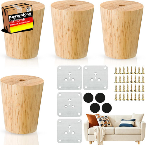 Möbelfüße holz 4er set - 4er,