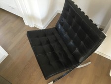 Knoll International Barcelona Sessel Chair Leder Schwarz - Mies van der Rohe