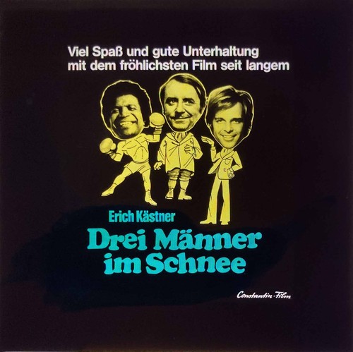 Drei männer schnee - männer, im