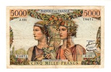 FRANCE Billet 5000 FRANCS