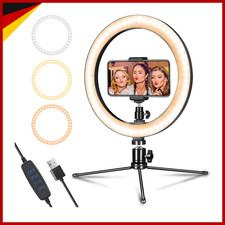 LED-Ringlicht 10" mit Stativ