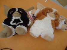 Gremlins  GIZMO  2 St. Vintage Soft Toy By PMS sw/ws Gut und Böse Stofftiere