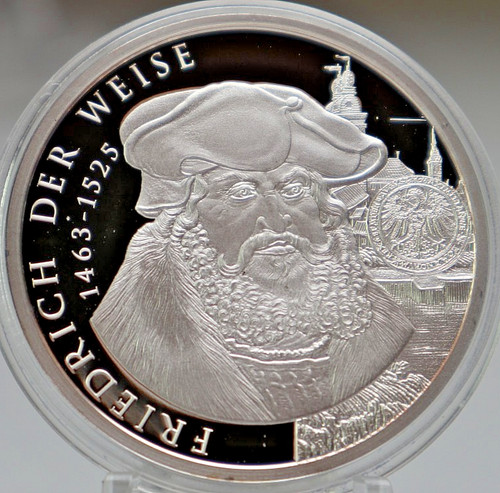 Medaille friedrich der weise - friedrich,