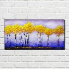 Acrylglasbild Wandbild Plexiglas 100x50 Bäume malen Abstrakte Kunst