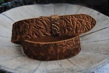 UmjuBELT Ledergürtel "Vintage Metal kupfer"