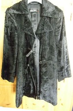 Pelzmantel N3  MARC CAIN 38 schwarz Pelz Mantel Kunstpelz WIE NEU