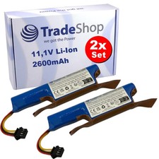 2x Li-Ion Akku 11,1V / 2600mAh