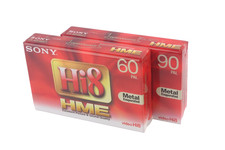 2 x Sony Hi8 Kassetten 90 u
