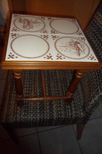 Eiche kleiner Tisch Tischchen rustikal 32 x 32 x 33 cm