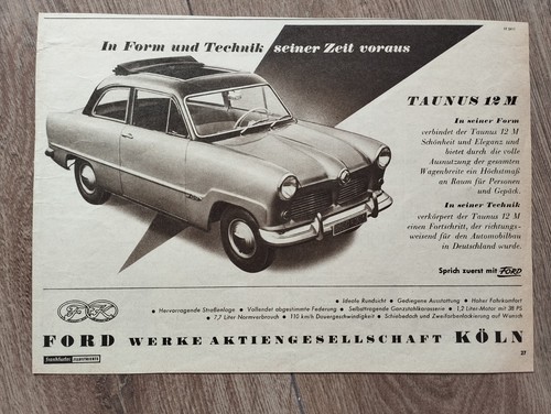Orig reklame werbung - reklame, 1954