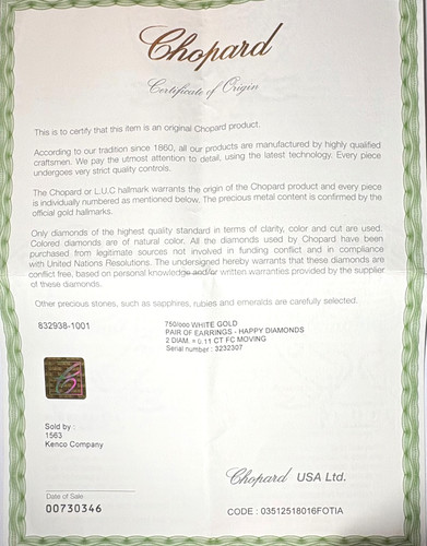 Chopard authentic year - chopard, 2-year