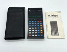 #SE2578# Vintage Privileg 883 D-ESR-E Taschenrechner *funktionsfähig*