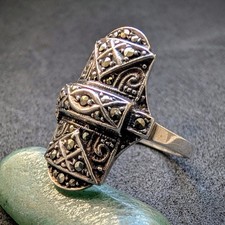 Vintage Ring 925 Silber Art