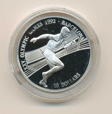 Olympische Spiele 1992  Cook Islands Sprinter Silber PP