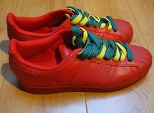 Adidas Superstar Herren Sneaker Gr.45.5 rot sehr guter Zustand