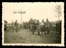Russischer Gefangene Soldaten POW 1941 in Russland - WK2 Foto 9x6cm