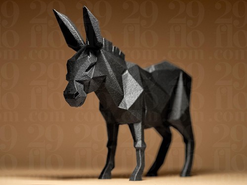 Geometric donkey figur - geometric, –