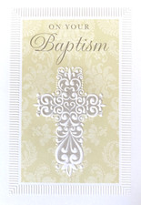 "On Your Baptism" Embossed