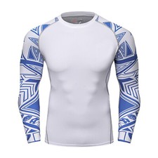 Herren UV Rash Guard Shirt für Herren mit Langarm UPF 50+ Surf Schnelltrocknend