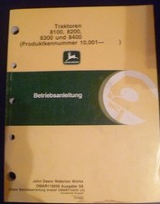 John Deere Schlepper 8100 8200 8300 8400 Anleitung