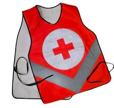 ERSTE HILFE Warnweste Signalweste Kreuz Sicherheitsweste Überwurfweste Signal 