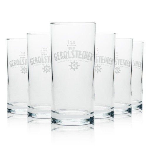 Gerolsteiner wasser glas - 6x,