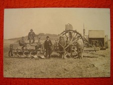 STOCK MOTORPFLUG AG – URALTE LANDWIRTSCHAFTLICHE MASCHINE – 1 sehr altes Foto