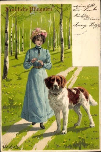 Künstler litho mailick frohe - mailick,,