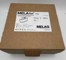 Melag Melafol 752 Sterilisationsverpackung Rolle 2 Meter x 75 mm
