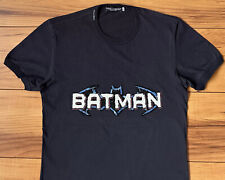 100%ORIG DOLCE&GABBANA "BATMAN" PAILLETTEN T-SHIRT GR.46 S DUNKELBLAU ULTRA RARE
