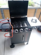 Royal Gourmet Gasgrill 3+1 Brenner Grillwagen mit Schlauch und Grillabdeckung