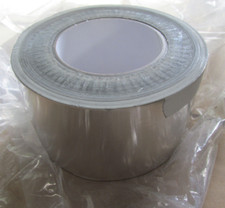 Rolle Rein Aluminium Klebeband 75mm / 50m / DIN4102 B1 / Aktion H2Reg2a