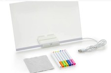 Abwischbares Messageboard mit LED Leuchtstofflicht Acryl DIY